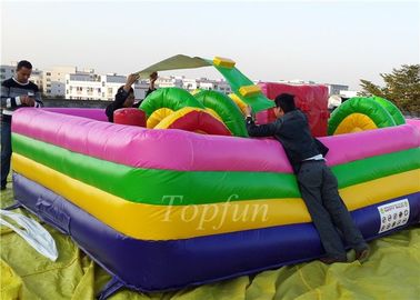 Plato  PVC tarpaulin , inflatable amusement park Obstacle Game for kids