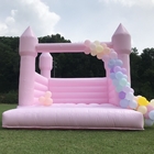 Bruiloft Pastel Roze Opblaasbare Bouncy Jump Kasteel Ball Pit Mini White Bounce House