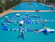 Opblaasbaar waterpark Zee waterpark Drijvend water speeltuin