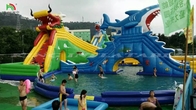 Opblaasbaar zwembad pretpark Waterplezierpark Funland Waterpark