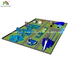 Opblaasbaar waterpark met zwembad Opblaasbaar waterpark voor kinderen en volwassenen