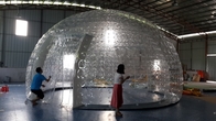 Buiten Draagbare Op maat gemaakte Transparante opblaasbare koepel zwembad dekking tent Bubbel tent