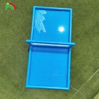 33ft opblaasbaar volleybalveld zwembad Blauw strand watervolleybal net veld met luchtpomp voor buiten sport spel
