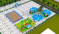 Blauwe en Groene Hitte - verzegeld Opblaasbaar Drijvend Waterpark voor Kinderen