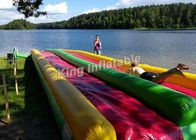 Kleurrijke Opvallende Opblaasbare Waterdia voor Kinderen 15*3m/Opblaasbare Speelplaats