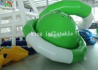 Groen/Wit van het Geteerde zeildoek Opblaasbaar Drijvend Saturn van pvc van de UFOvorm het Waterstuk speelgoed voor het Beklimmen
