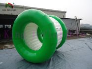 Groen/Wit pvc-de bal Rolling Stuk speelgoed van het Geteerd zeildoek Opblaasbaar Water voor Waterpark