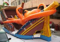 De openlucht Droge Dia van de Octopus opblaasbare Boot met Slepensteeg voor de pretstad van het jonge geitjesparadijs