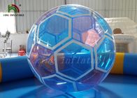 slag die van de het Voetbalbal van pvc/van PTU van 1,0 mm de Transparante Opblaasbare - op Waterbal naar boven gaat