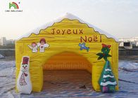De aangepaste Grootte Opblaasbare van het Kerstmishuis van Reclameproducten Tent van Snowma