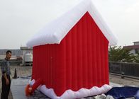 210D opblaasbare Commerciële Spronghuizen met Santa Claus Decor