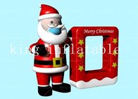 2.9x3m Lucht Geblazen Opblaasbare Santa Claus Model For Christmas Decoration