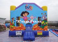 Opblaasbare Dora-Huisuitsmijter Combo, Commerciële het Springen Kastelen voor Huur/Huur