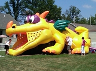 Grote Dragon Inflatable Bouncer Castle Obstacle-Cursus voor Jonge geitjes