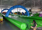 Custom 1200m Inflatable Slip N Slide PVC Tarpaulin Four Lanes Inflatable Slip Slide