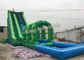 Attractive Commercial Outdoor Giant Long Green Inflatable Water Slide slip and slide For Adult