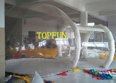 Transparante 0.8mm Opblaasbare de Bellentent van pvc met Tunnel voor Tentoonstelling