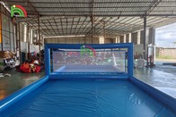 De opblaasbare Sportenspelen pasten het Opblaasbare Hof van het het Gebiedsvolleyball van de Waterpool aan