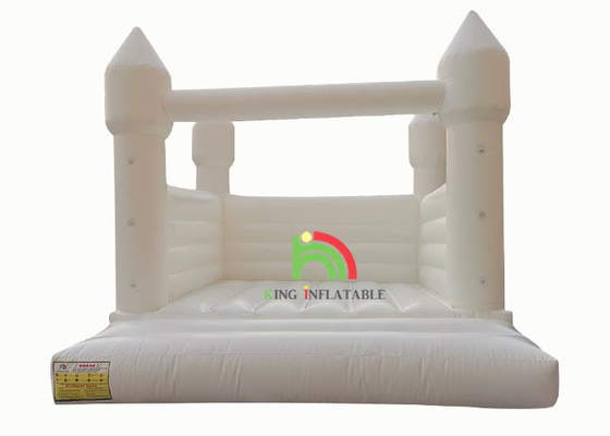 Opblaasbaar Uitsmijterkasteel 13ft*11.5ft*10ft Wit Jumper Bouncy Castle Wedding Decorations-het Springen Bed voor Partij