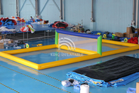 De Hof van het water Opblaasbare Volleyball Gele van de de Familiebuurt van Volwassenenjonge geitjes het Vermaak Interactieve Spelen