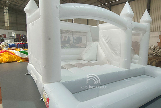 Van de het Kasteeldia van koningsinflatable white bounce van de Balpit combo jumper bouncy house de Decoratie die van de het Huwelijkspartij Bed springen