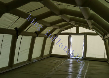 Groene pvc-van de Tentce van de Geteerd zeildoek Militaire Opblaasbare Gebeurtenis Certificatie 40m X 10m X 6m