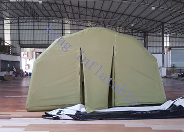 Groene pvc-van de Tentce van de Geteerd zeildoek Militaire Opblaasbare Gebeurtenis Certificatie 40m X 10m X 6m