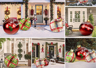 Merry Christmas Opblaasballon Ornamenten Yard Decoratie Grote Outdoor PVC Opblaasbare Ballen