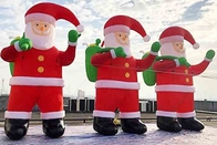 Gigantische opblaasbare kerstman-tuin-kerstdecoratie Opblaasbare kerstman-opblaasboten