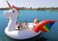 Opblaasbaar Volwassen het Waterstuk speelgoed 6 Persoon Opblaasbaar Unicorn Pool Float van de Eilandvlotter