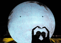 De reuze Opblaasbare Ballon van Large Planets Globe van de Reclamemaan Modeldie voor Decoratie wordt geleid