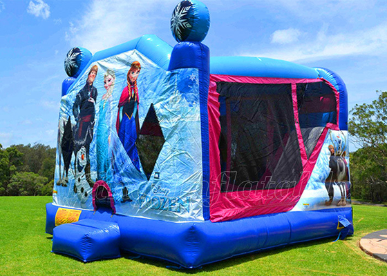 Bevroren Opblaasbaar de Spronghuis van Elsa Jumping Castle Outdoor Game voor Jongensmeisjes