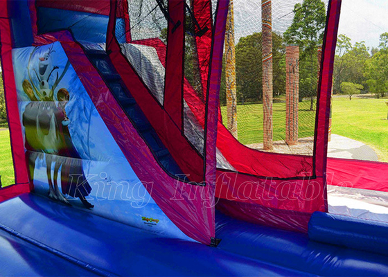 Bevroren Opblaasbaar de Spronghuis van Elsa Jumping Castle Outdoor Game voor Jongensmeisjes