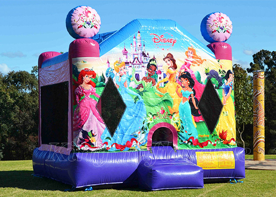 Disney-van de partijenjuming van Prinsesinflatable bouncing castle openlucht de Spronghuis voor meisjes