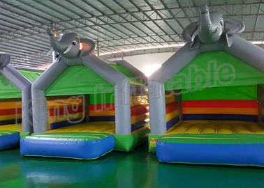 Kastelen van olifants de Grijze Opblaasbare Bouncy Grappig voor Jonge geitjes met Grootte 4*4m