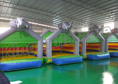 Kastelen van olifants de Grijze Opblaasbare Bouncy Grappig voor Jonge geitjes met Grootte 4*4m
