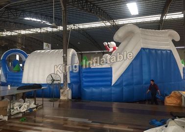 Het aangepaste Witte Grappige Grote Opblaasbare Materiaal van het Waterpark voor Jonge geitjes/Volwassenen