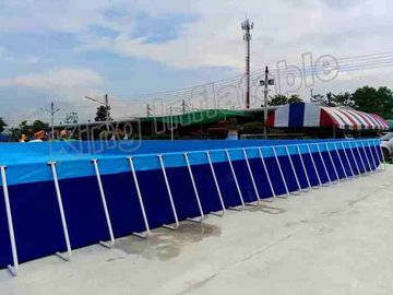 Bedrijven Opblaasbaar Terrein 0.9mm van de Waterdia pvc-Geteerd zeildoekslag - omhoog Waterpark met bovengenoemde grondpool