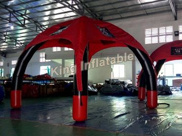 Rood die Openluchtlucht Verzegelde Opblaasbare Spintent met 0.65mm pvc Tarpauline adverteren