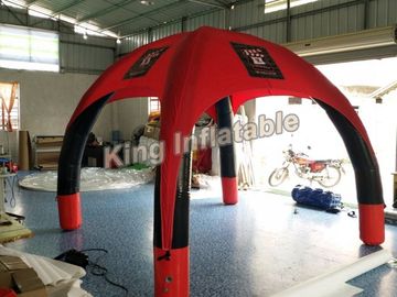 Rood die Openluchtlucht Verzegelde Opblaasbare Spintent met 0.65mm pvc Tarpauline adverteren