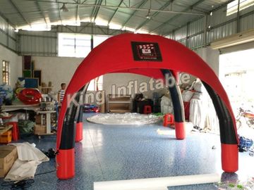 Rood die Openluchtlucht Verzegelde Opblaasbare Spintent met 0.65mm pvc Tarpauline adverteren
