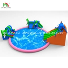 Vermaakpark Opblaasbaar waterpark Spel Grote speelglijbaan Kinderspeelhuis Outdoor speeltuin apparatuur