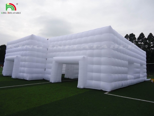Hoogwaardige LED licht kubus feest nachtclub tent wit opblaasbare nachtclub voor feest