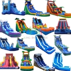 18ft Tropical Fiesta Breeze Waterglijbanen Commerciële opblaasbare waterglijbanen voor kinderen Volwassenen