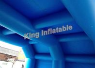 Aangepaste 7*5m Blauwe Opblaasbare Tunneltent voor Sportspelen of Gebeurtenis