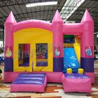 Het openluchtkasteel van de Prinses Opblaasbare Bouncy van het Jonge geitjesspel met Dia in Roze Kleur