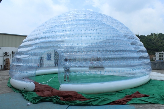 Custom waterdicht doorzichtig Lgloo feesttent opblaasbare koepel tenten te koop