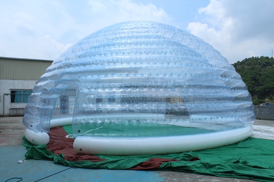 Custom waterdicht doorzichtig Lgloo feesttent opblaasbare koepel tenten te koop