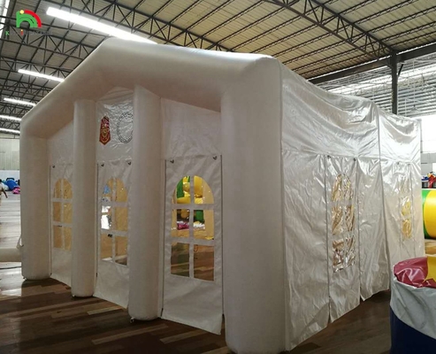 Witte grote buiten Blow Up trouwfeest LED licht Camping opblaasbare outdoor evenementen tent