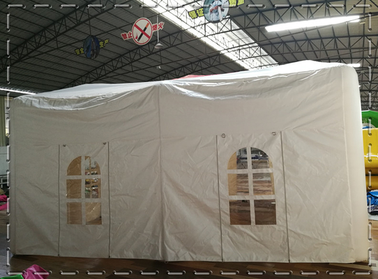 Witte grote buiten Blow Up trouwfeest LED licht Camping opblaasbare outdoor evenementen tent